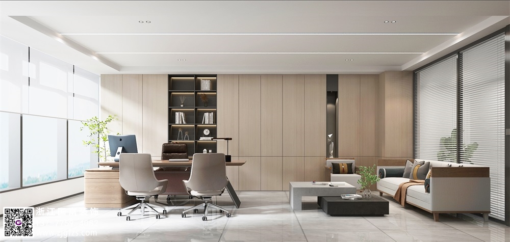 杭州办公室装修设计效果图：打造舒适高效的办公环境